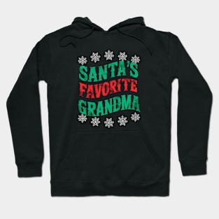 Santa 's favorite grandma | grandma lover Hoodie